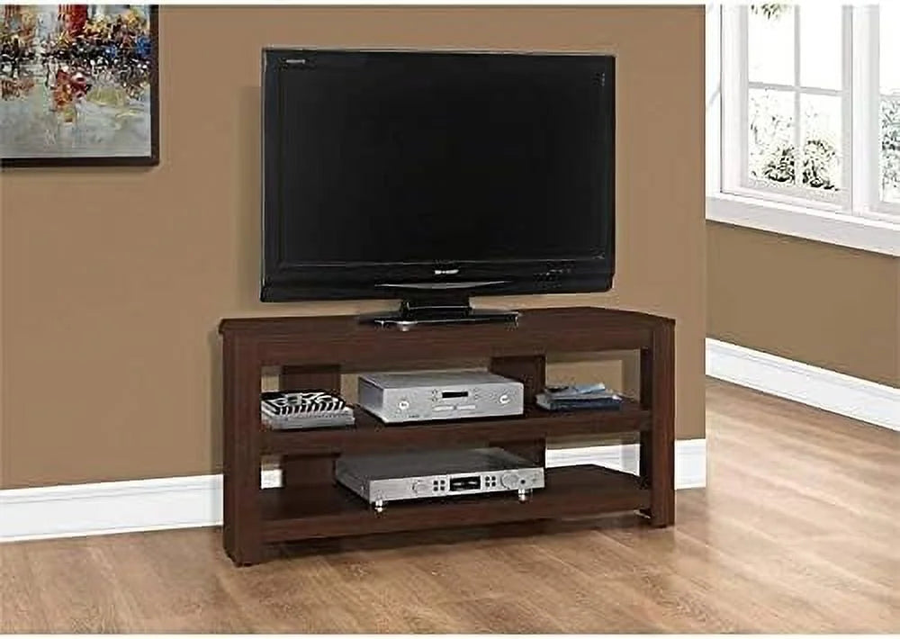 42" Wooden Corner TV Stand Console in Cherry M4451