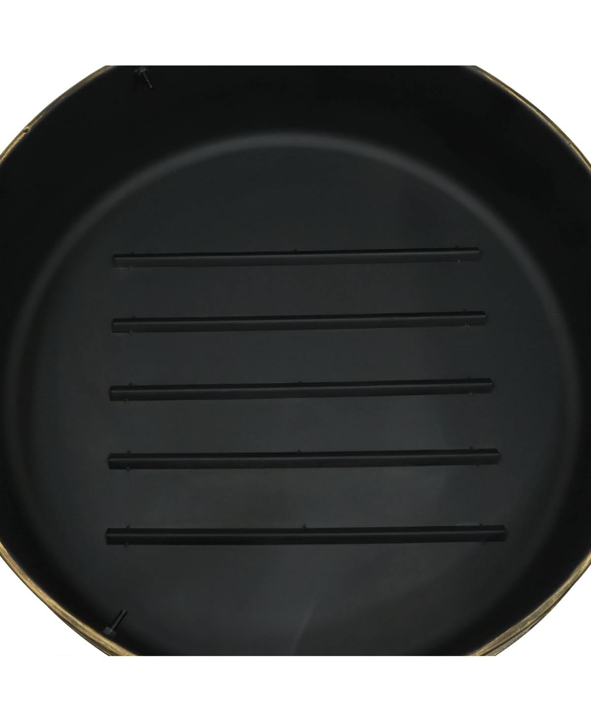 Steel Cauldron Fire Pit with Spark Screen, 34-Inch G1088