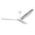84 Ceiling Fan with Brushed Aluminum Blades and White Finish C424