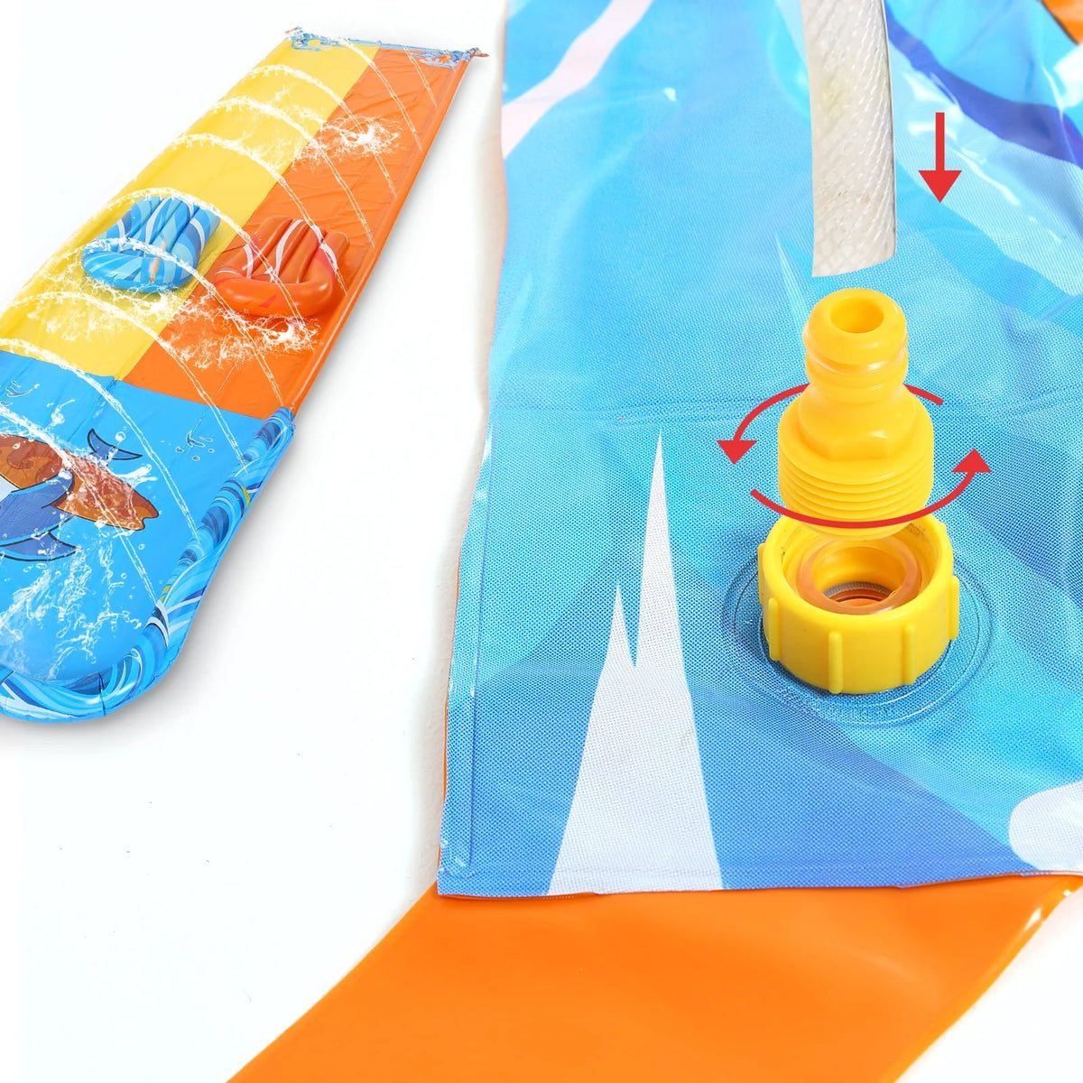 20ft Inflatable Water Slide with 2 Bodyboards and Sprinkler B244176