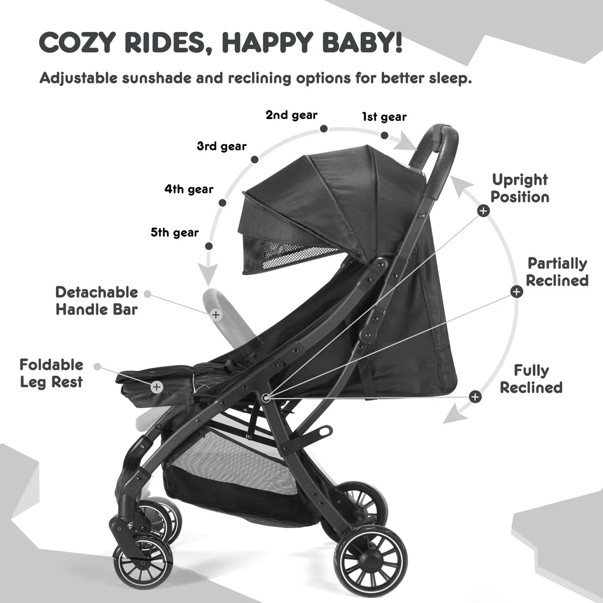 Compact Lightweight Umbrella Stroller B503