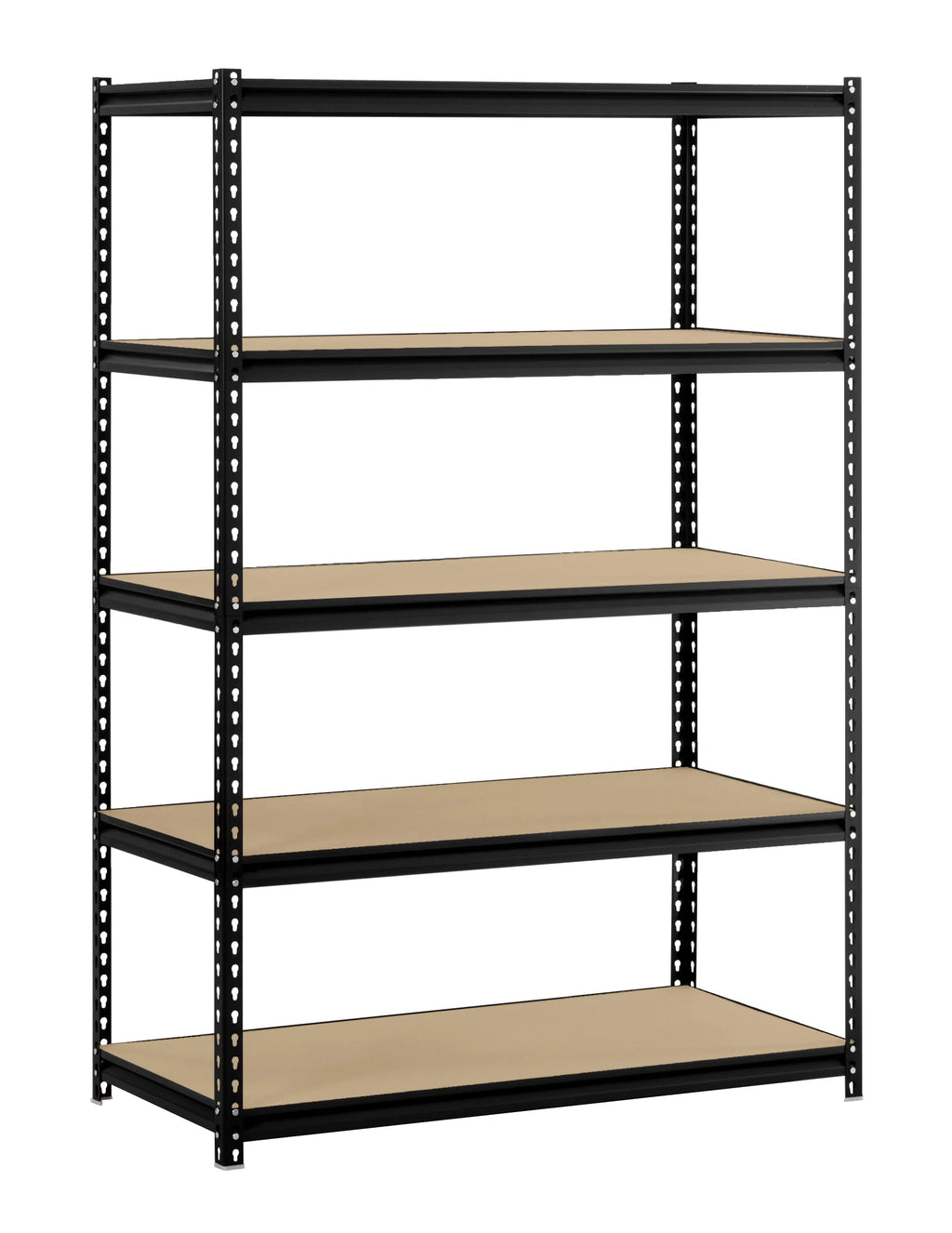 5-Shelf Steel Freestanding Shelving Unit Black X4736