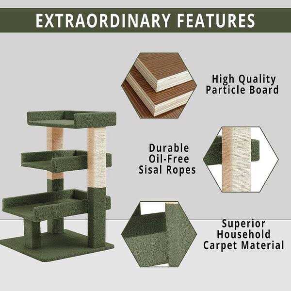 Cat Tree with Scratching Post W3009