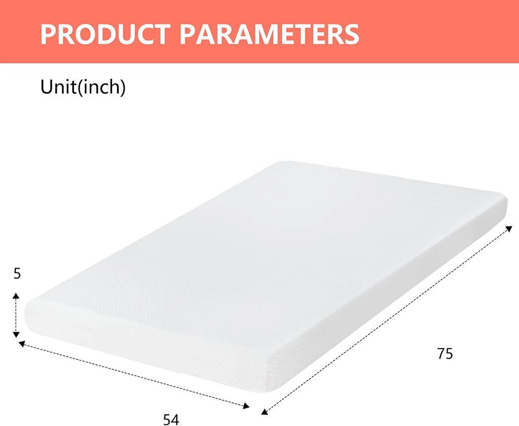 5 Inch Gel Memory Foam Medium Firm Mattress Full Q304650