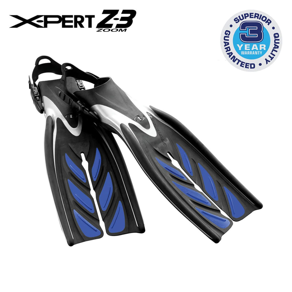 Cobalt Blue Open Heel Strap Fins K548257