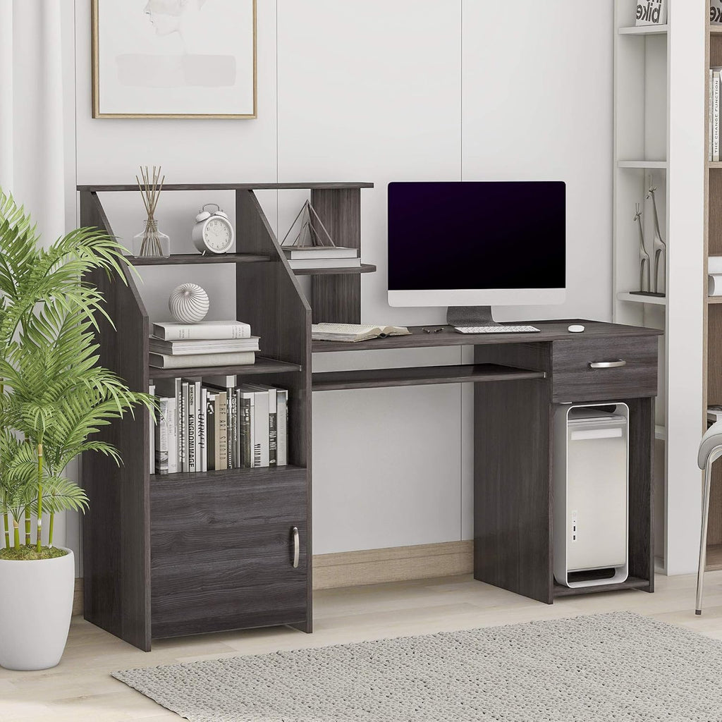 Computer Desk with Cabinet and Storage Drawer F121368