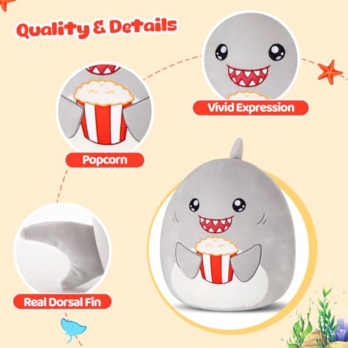 Shark Plush Pillow Stuffed Animal O232