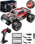 1:14 Scale Remote Control Car, 4WD Electric Toy Off Road RC Monster Truck with Two Rechargeable Batteries E488