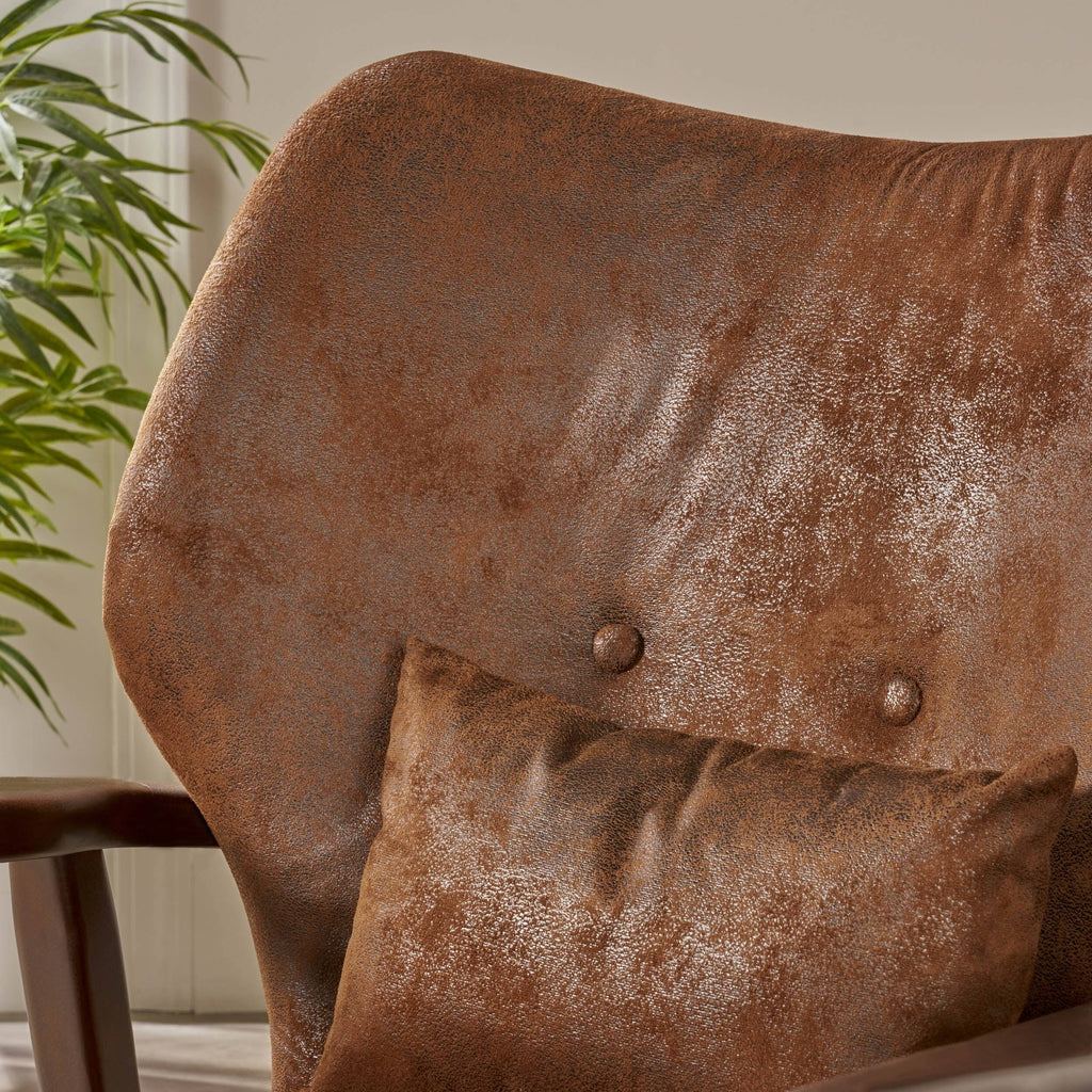 Espresso Brown Contemporary Club Chair T251