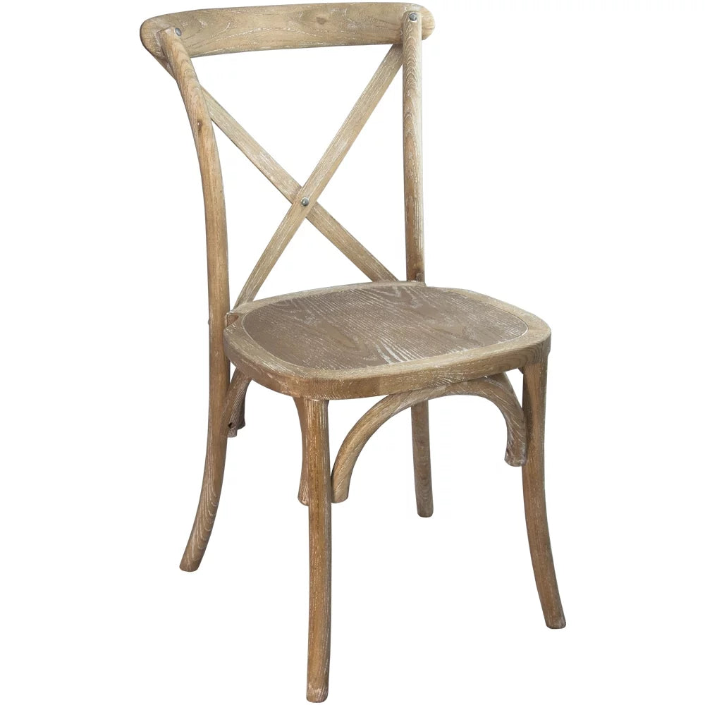 Natural With White Grain X-Back Chair Y8247