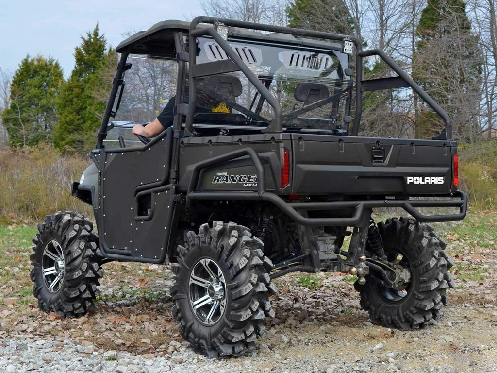 Vented Rear Windshield for Polaris Ranger Full Size 570 / Crew, 1/4” Clear Polycarbonate with Sliding Vents Z97341