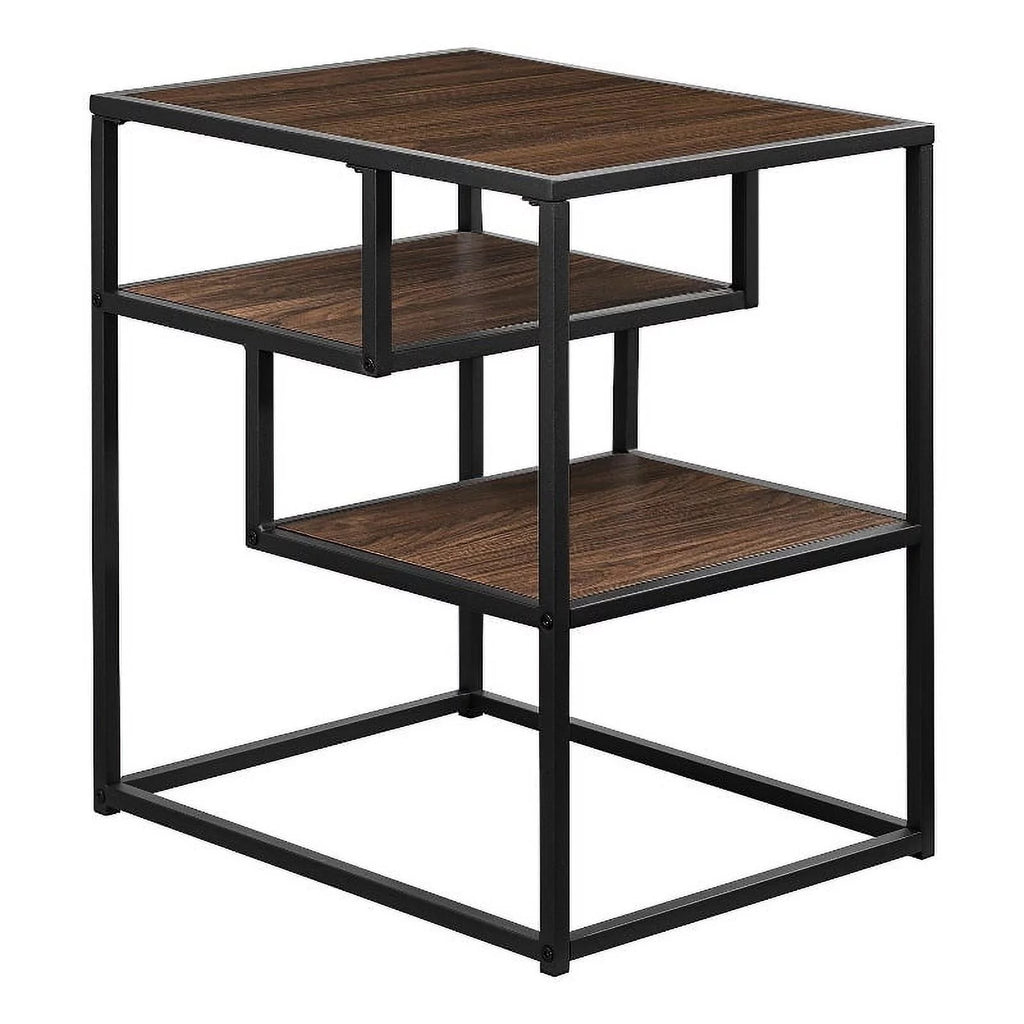 16" Metal and Wood Side Table Y993413