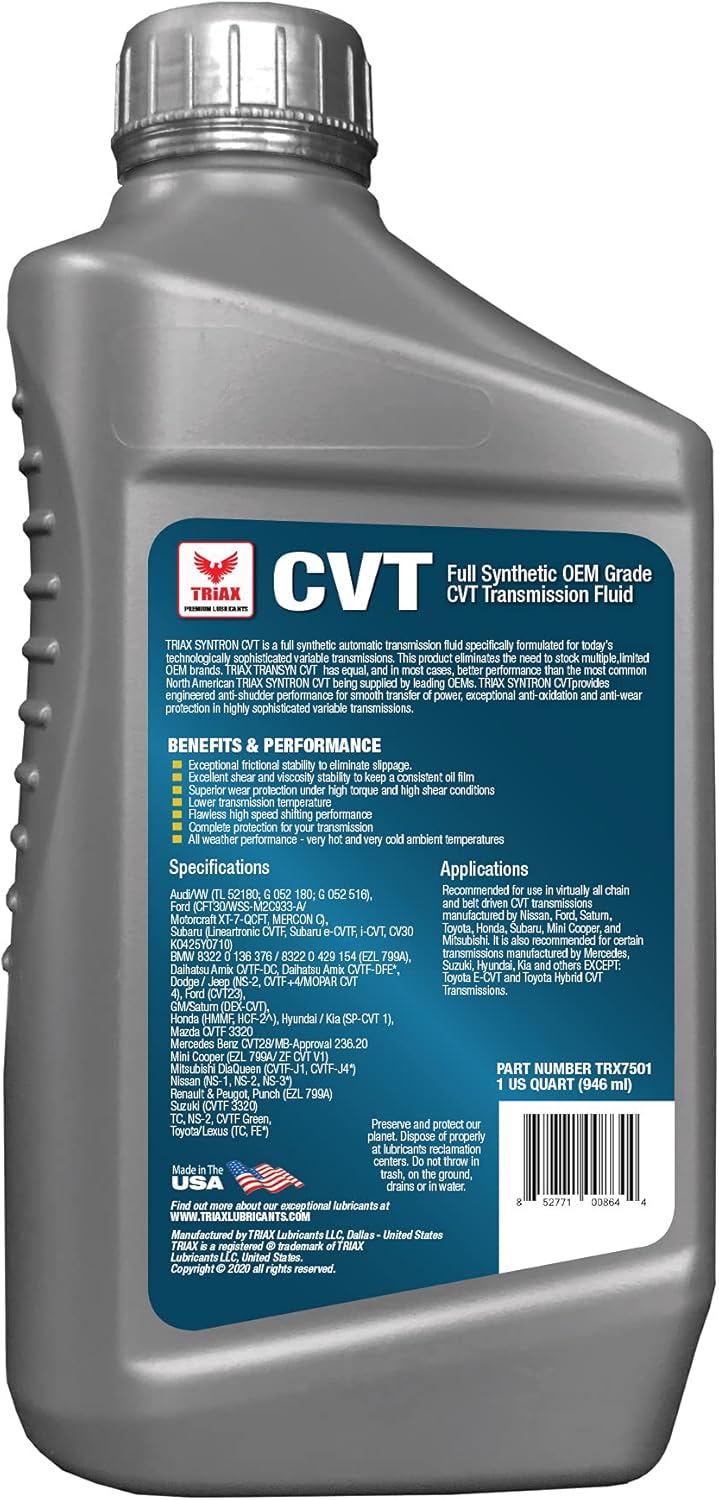 12 Quart Full Synthetic Transmission Fluid J7485