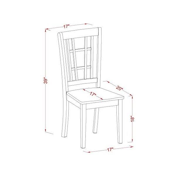 5 Piece Dinette Table and 4 Kitchen Dining Chair C452