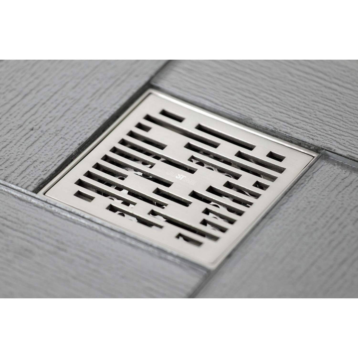 Brushed Nickel Square Grid Shower Drain B98109