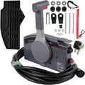 Boat Throttle Control Box with Safety Lanyard and Key Switch V647