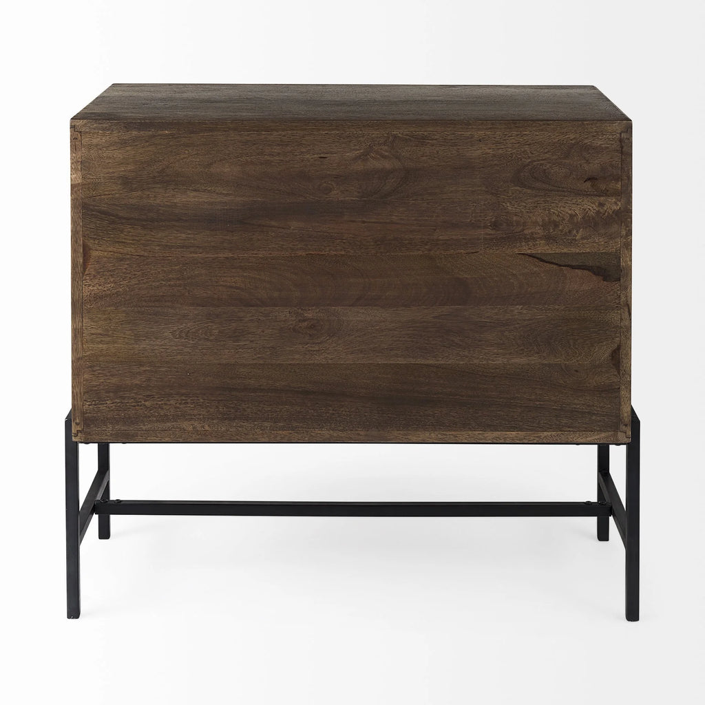 Rustic Two Door Shadowbox Cabinet P4347