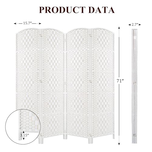 6 Panel 6ft Folding Privacy Screen L3936