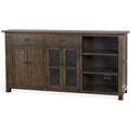 80" Transitional Mahogany Wood Buffet I373599
