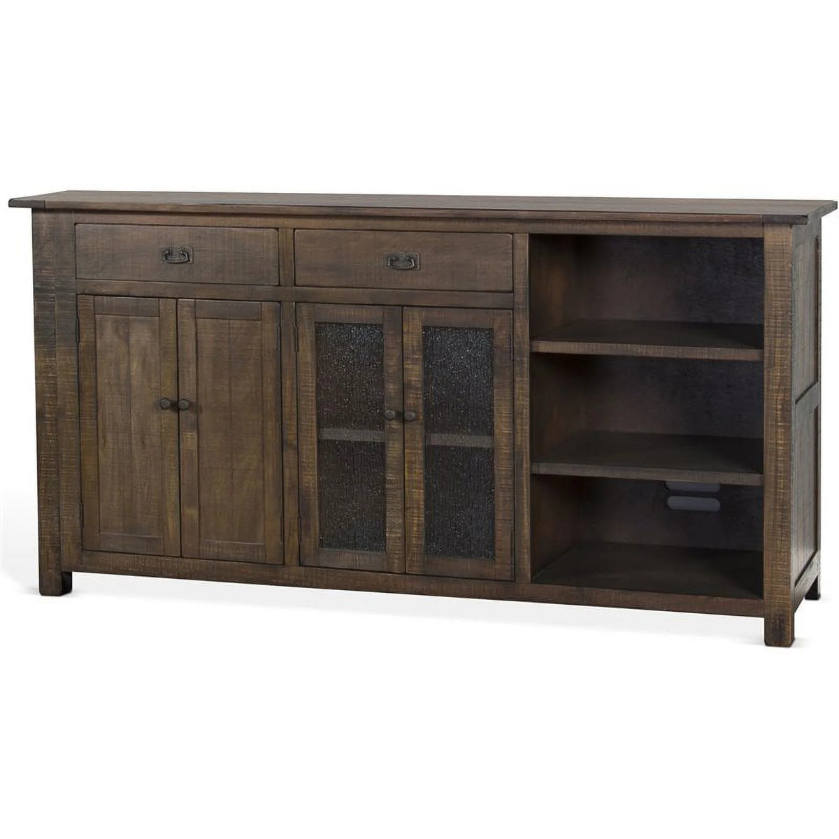 80" Transitional Mahogany Wood Buffet I373599