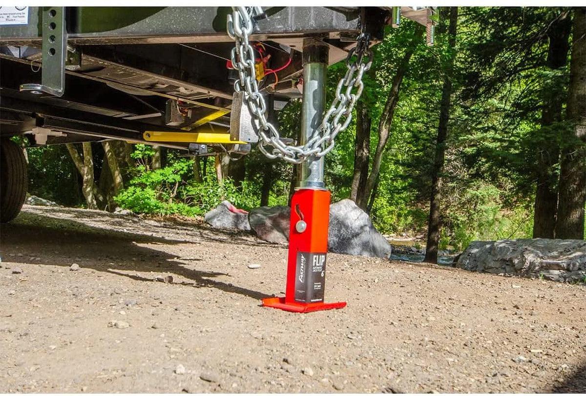 Zinc A-Frame Trailer Jack with 4" Flip Foot B208039