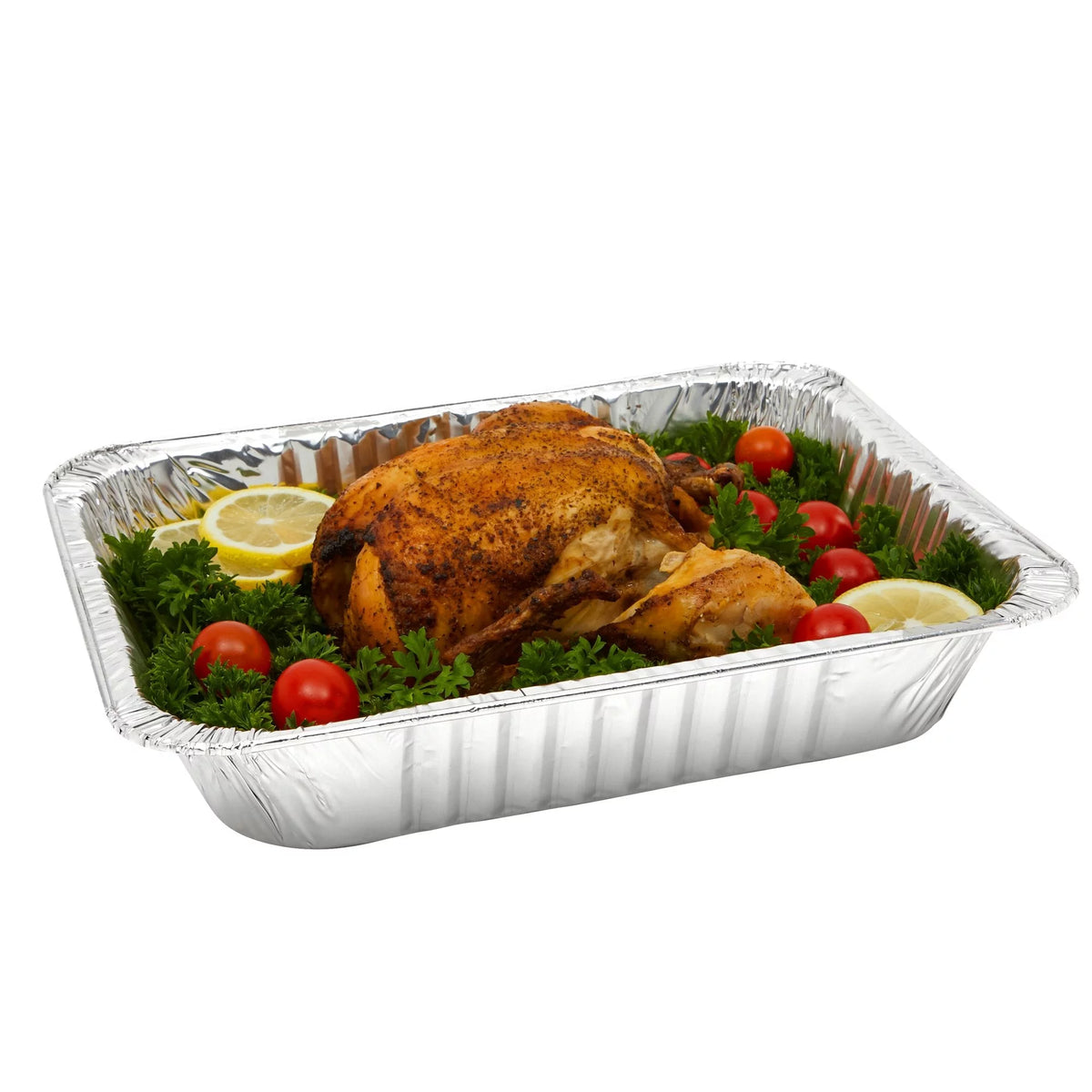 20 Pack Half Size Aluminum Pans with Lids U82457