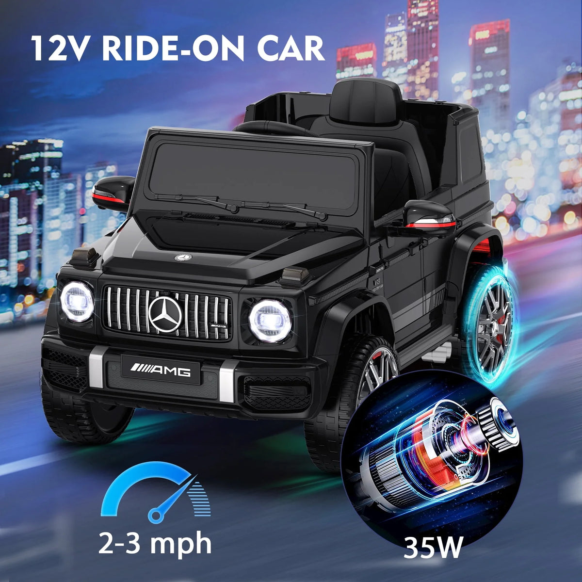 12V Powered Ride on Car 1 Seater with Remote Control L9434