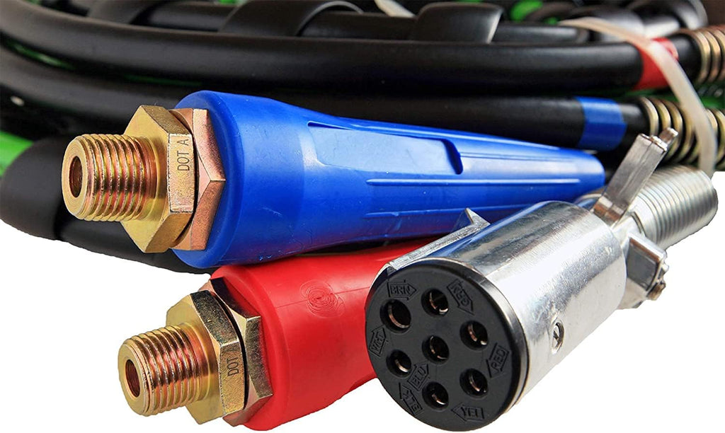 12 Ft 3-in-One Rubber Wrap Set Air Hose Electrical Cable Wrap Z67040