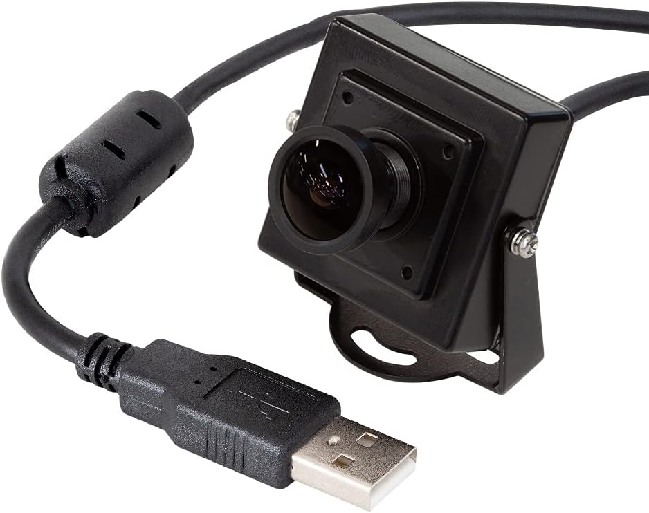 16MP Wide Angle USB Camera with Metal Case, 1/2.8 CMOS IMX298 Mini UVC USB2.0 4K Video Webcam K188