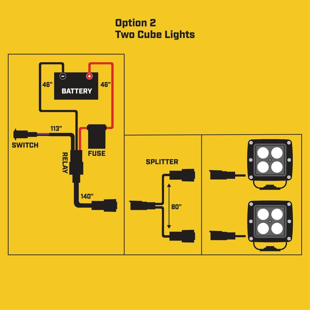 Off-Road Light Wiring Kit G71680