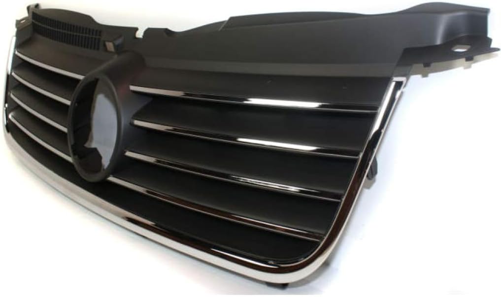 Black Shell & Insert Grille Assembly with Chrome Molding L6867