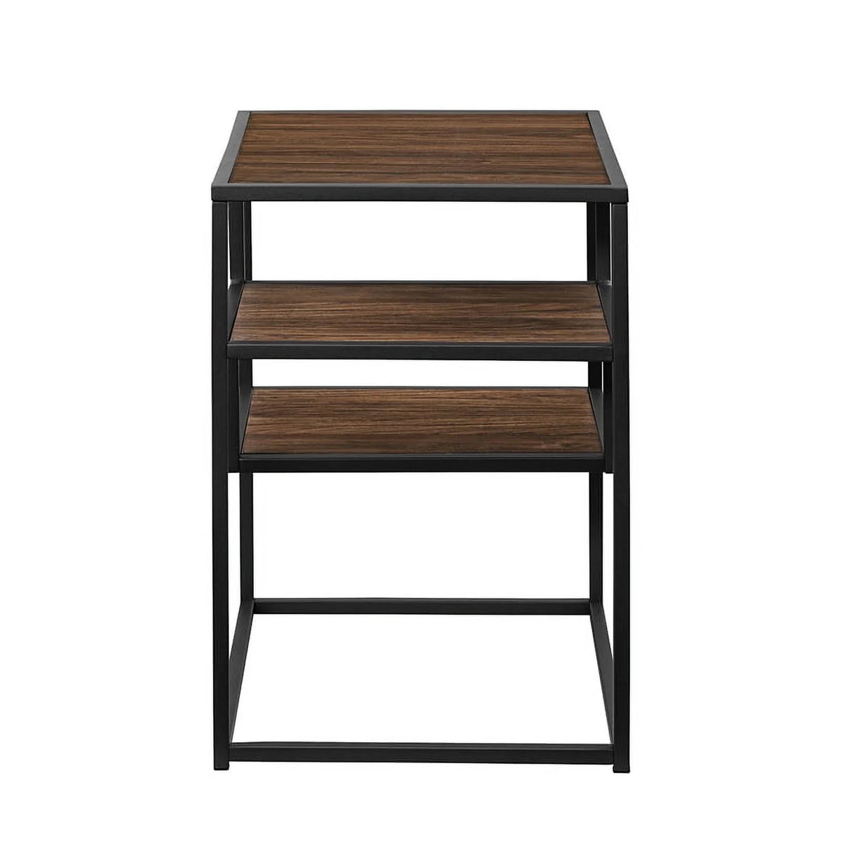 16" Metal and Wood Side Table Y993413