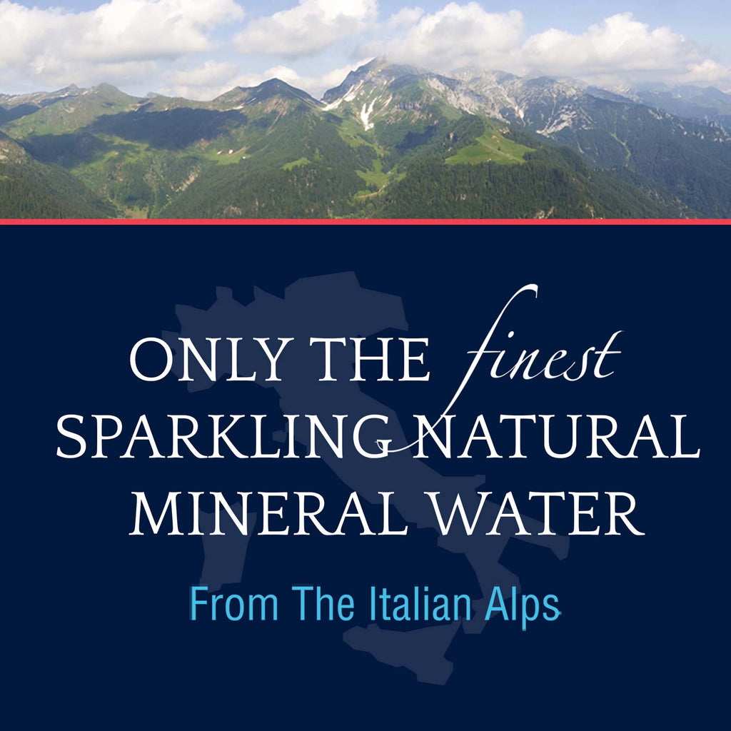 Sparkling Natural Mineral Water, 24 Pack Glass Bottles R87261