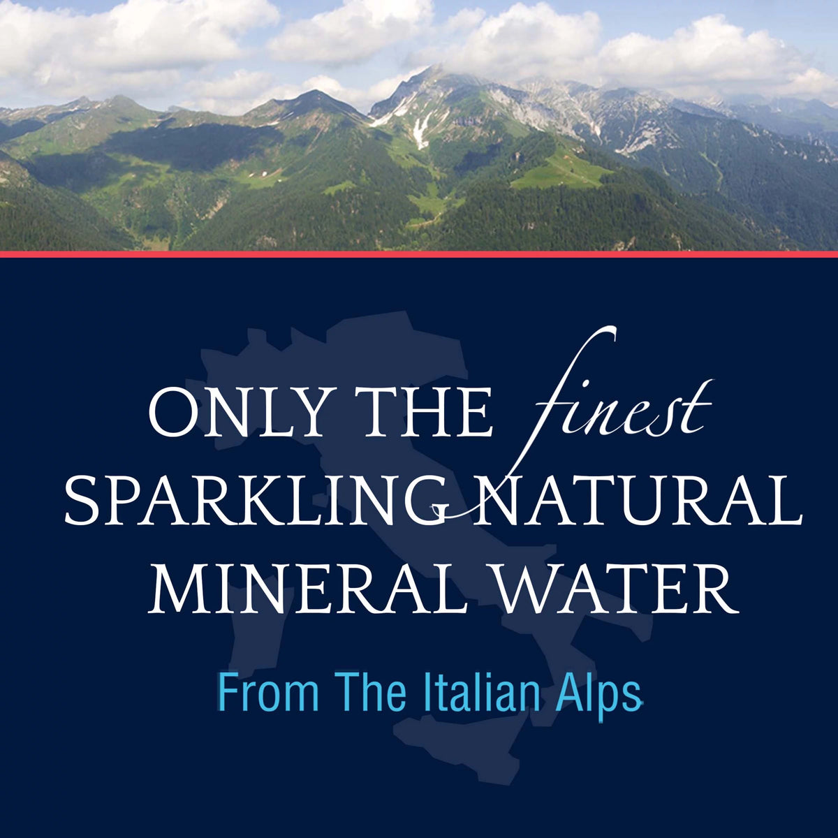 Sparkling Natural Mineral Water, 24 Pack Glass Bottles R87261