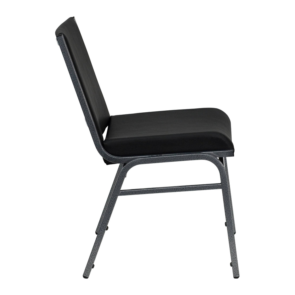 Black Patterned Fabric Stack Chair F128893