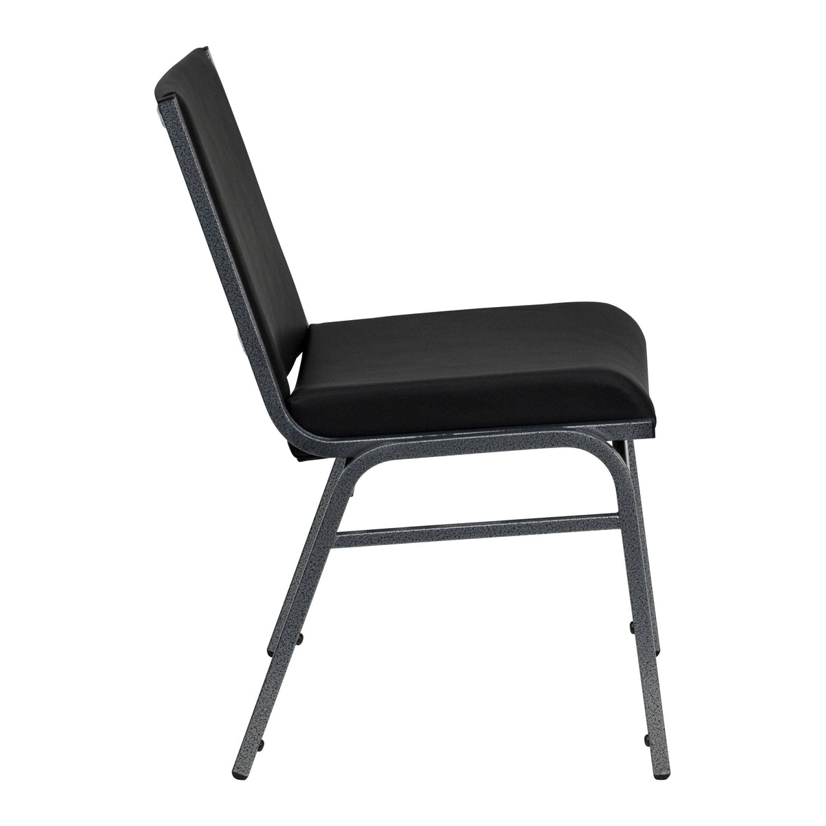 Black Patterned Fabric Stack Chair F128893