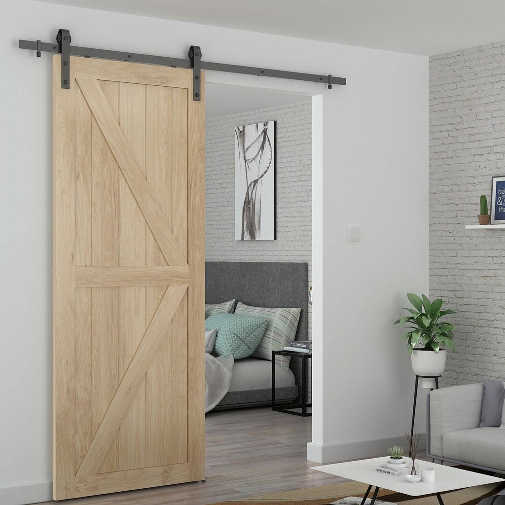 Unfinished Pine Barn Door Slab 33 in. C388