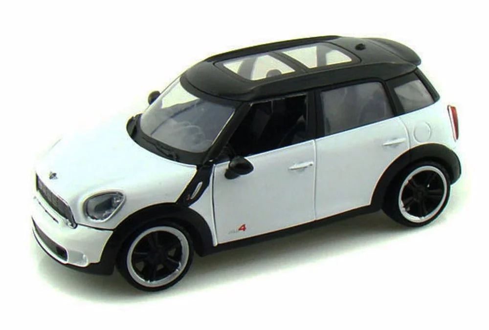1/24 Scale Diecast Car with Trailer, White with Black Roof G283084