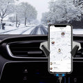 Wireless Charging Car Vent Cellphone Mount Silver J669205