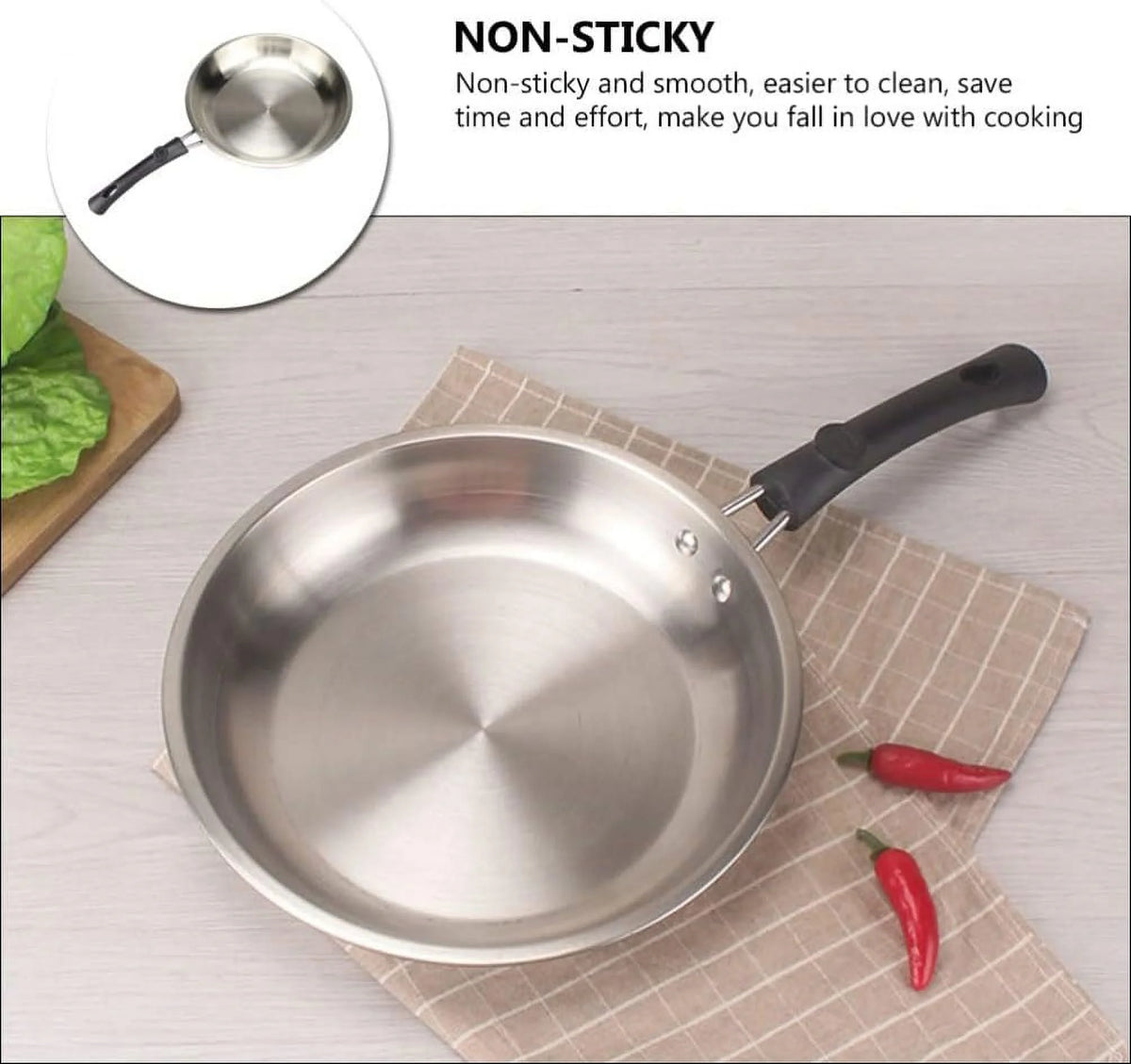 Stainless Steel Non-stick Frying Pan Z861113