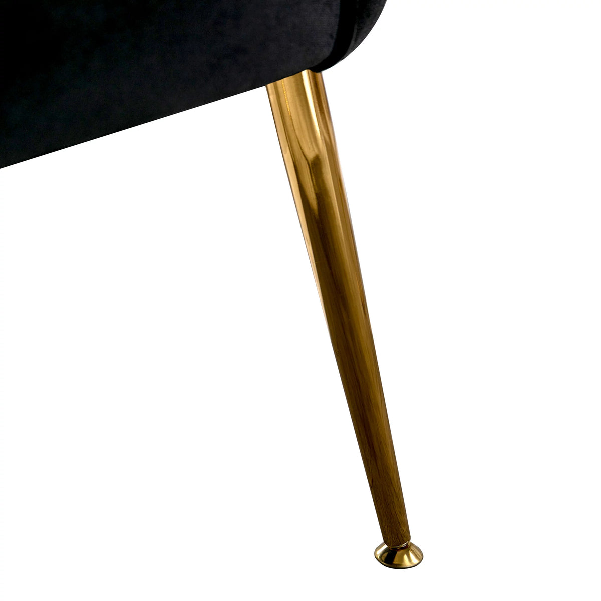 Black Tufted Velvet Accent Chair W1055