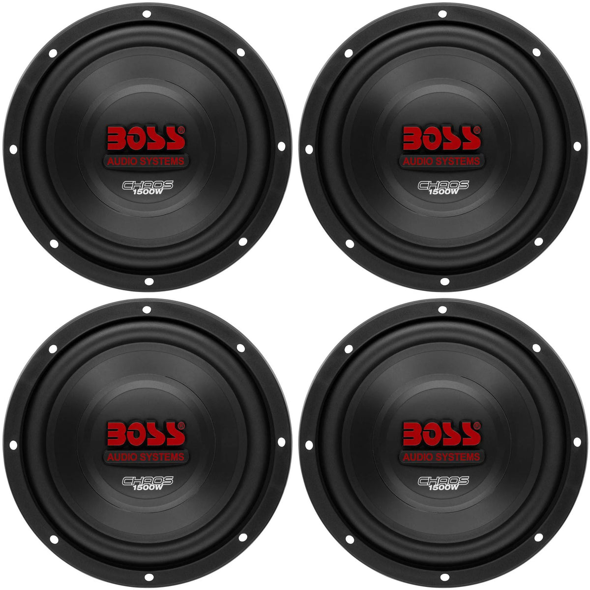 10" 1500W Car Subwoofer 4 Ohm (4 Pack) U35130