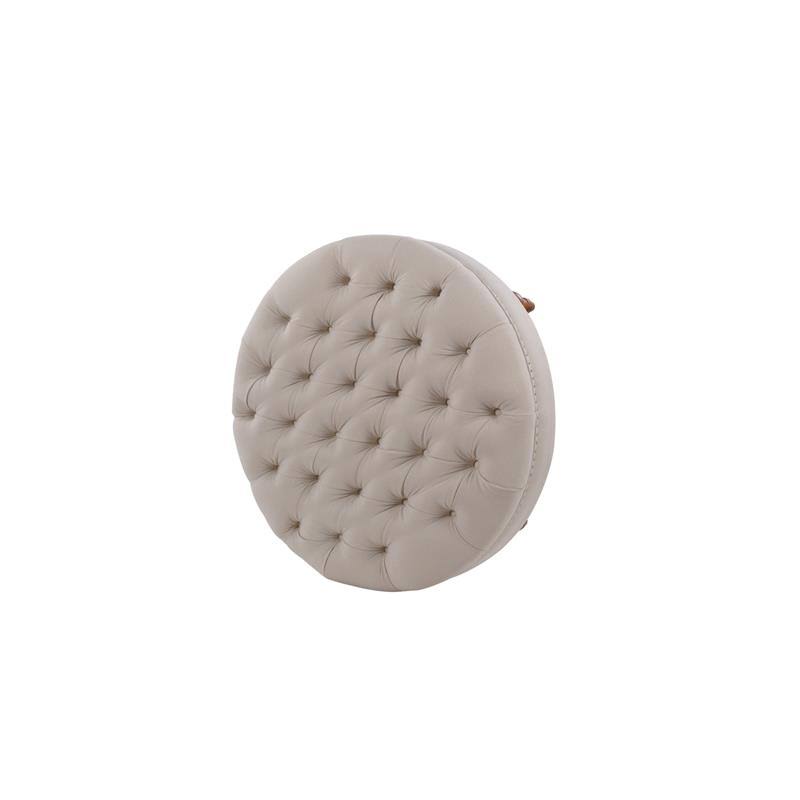 Tufted Round Ottoman Y278605