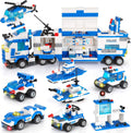 1338 Pieces Police Station Building Blocks Set with Storage Box X429987