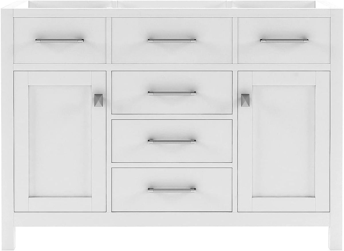 White 48 inch Single Sink Bathroom Vanity Cabinet M863