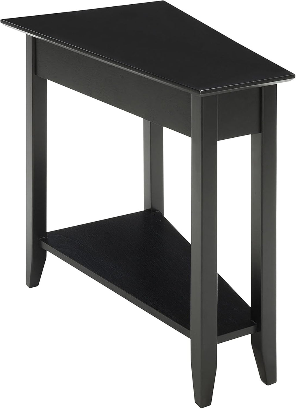 White Wedge End Table L58998