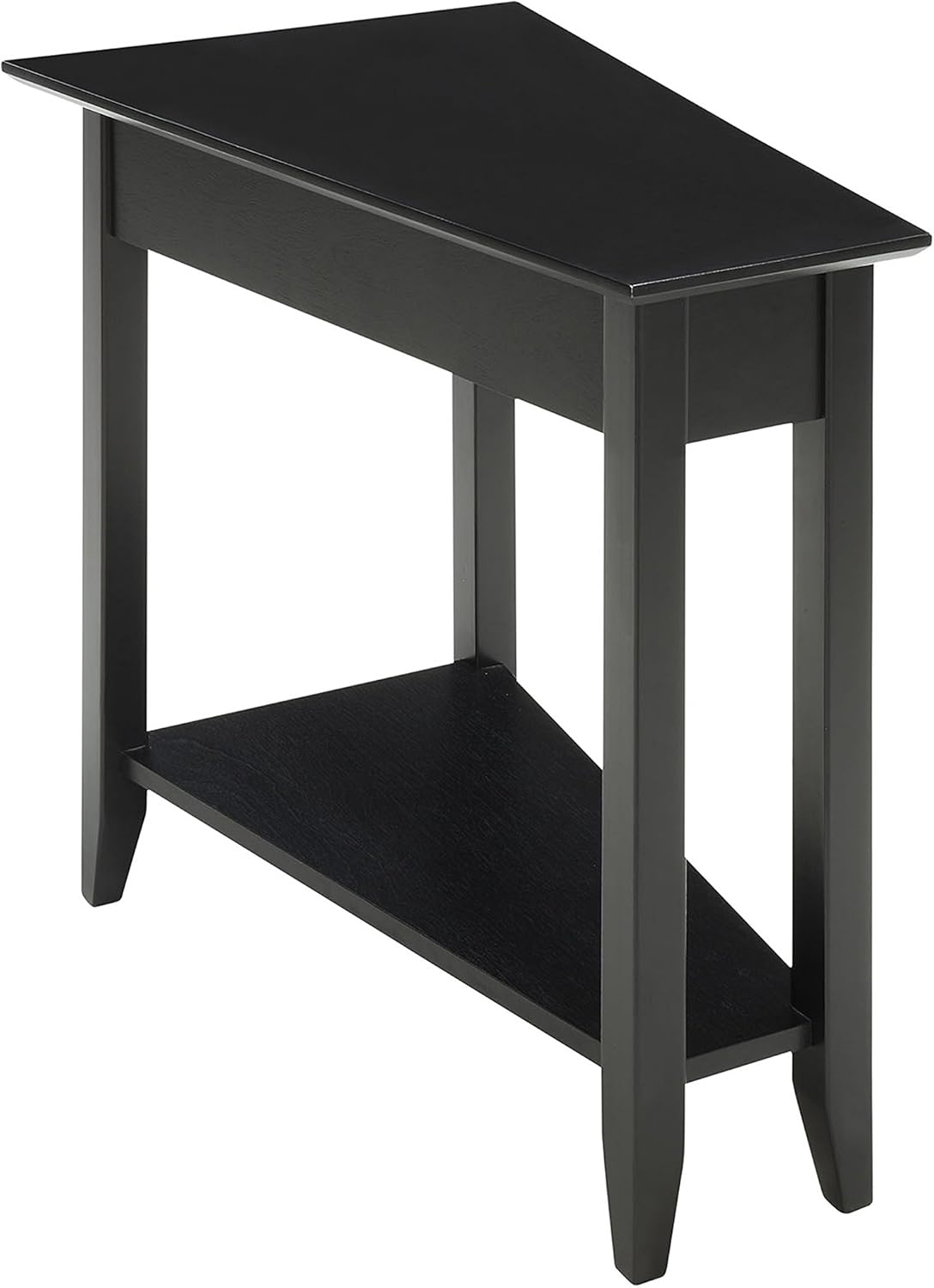 White Wedge End Table L58998