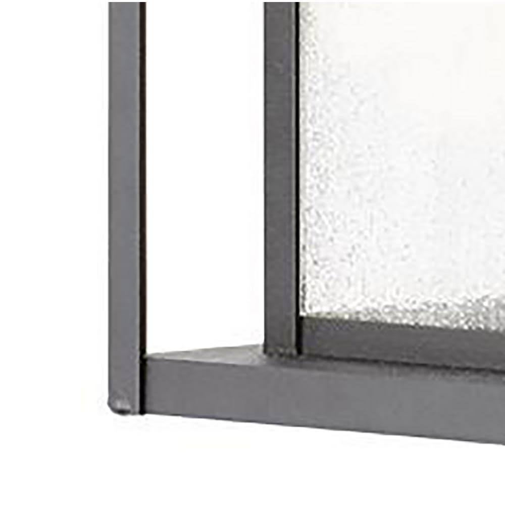Black Outdoor Seeded Glass Dusk to Dawn Wall Lantern X766