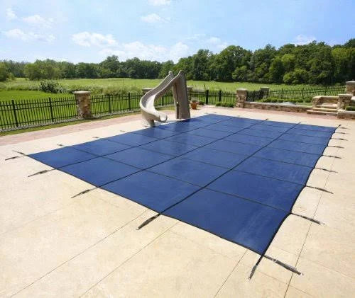 16 x 40 In-Ground Pool Safety Cover Blue Mesh P738473