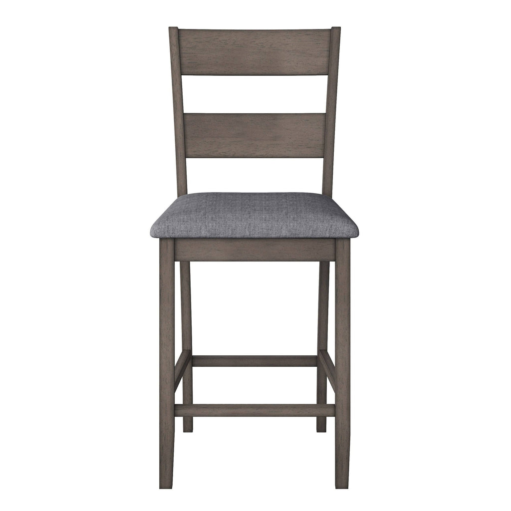 Washed Gray Counter Height Dining Chair Set of 2 B477109